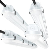 4FT LED Vapor Tight Light Fixture, 10-in-1 Adjustable (4 Power/5CCT)